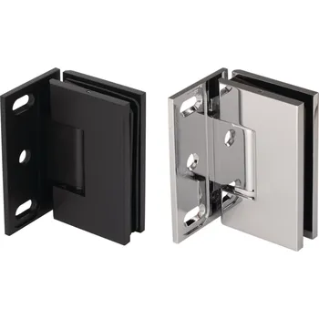 Dveřní kování Pant pro sprchové dveře ECONOMY - zeď/sklo, černá/chrom Chrom leštěný