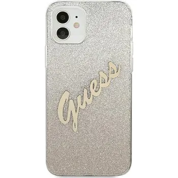 Pouzdro na mobilní telefon Zadní Kryt Guess pro Apple iPhone 12 mini, zlatý