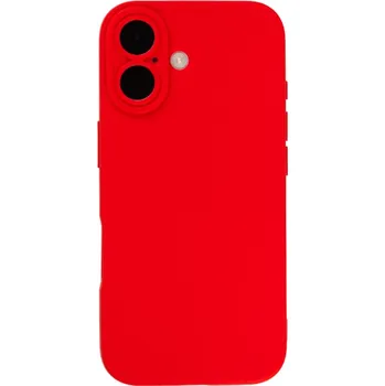 Pouzdro na mobilní telefon Červený silikonový kryt se zvýšenou ochranou čoček pro iPhone 17