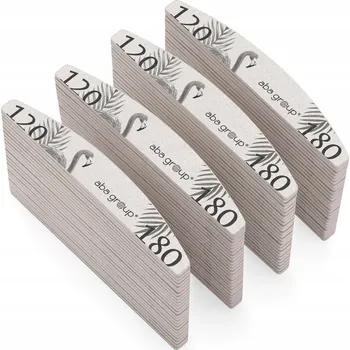 Pilník na nehty 120/180 Manikúra Half-Moon Standard Aba Group 100 kusů