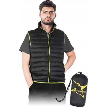 Pánská vesta Zateplená vesta GREENBOM černo-zelená '3XL