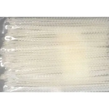 Stahovací páska Stahovací knot kuličkový 150mm bílý, balení 100ks