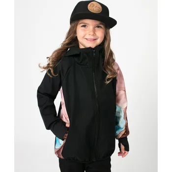 Dětská softshellová bunda Drexiss s fleecem Marble velikost 128-134