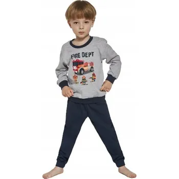 Chlapecké pyžamo Cornette pyžamo šedé velikost 116