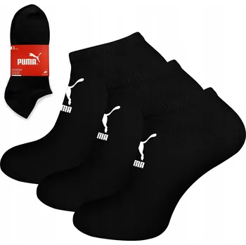 Ponožky bavlněné, 3 páry, kotníkové ponožky PUMA BASIC SNEAKER - 39-42