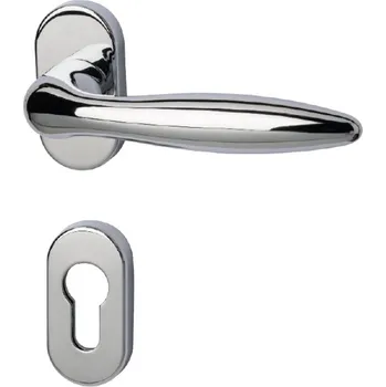 Dveřní kování Klika s úzkou rozetou Südmetall Arena-R chrom Levé provedení