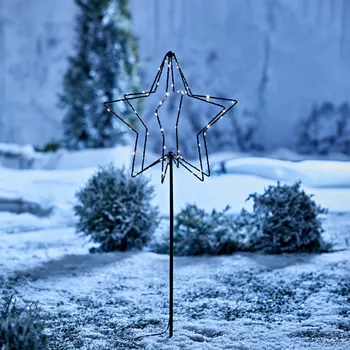 Vánoční dekorace 3Pagen LED zápich Hvězda Výška 80 cm