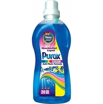 Přípravek na praní Tekutý prací prostředek na barevné prádlo Purox 1 l