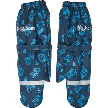 Rukavice Nepromokavé rukavice s fleecem Playshoes Tmavě modré s bagry S