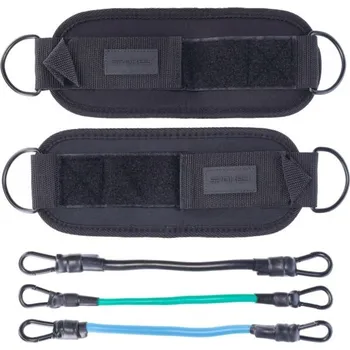 Sada expandérů s adaptéry na kotníky Spokey TENSO UNI Černá, Zelená, Modrá