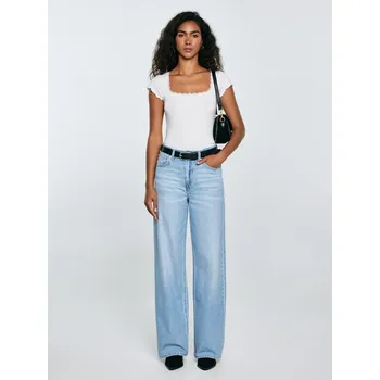 Dámské džíny BIG STAR Džíny dámské se širokými nohavicemi modré ATREA 195 W33 L32