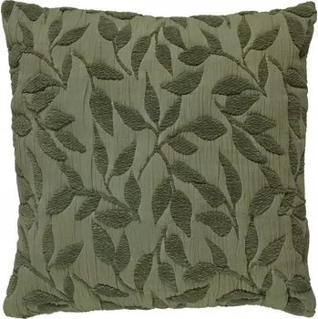 Polštář POLŠTÁŘ DO OBÝVÁKU STYLOVÝ OZDOBNÝ 50 x 50 cm S MOTIVEM LISTŮ