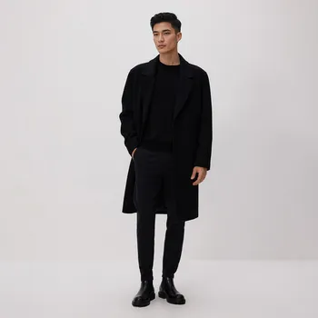 Reserved - Kalhoty jogger se sklady - černý - 507GC-99X - 507GC-99X-S