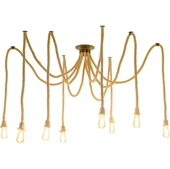 ZÁVĚSNÁ LAMPA SPIDER 8 RAMEN JUTA E27 STYL LOFT