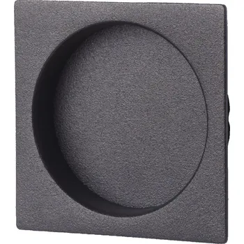 Dveřní kování Mušle pro posuvné dveře Square 2, Černá ocel