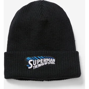 Pokrývka hlavy DECATHLON Dětská čepice Superman ČERNÁ