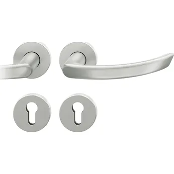 Dveřní kování Kování FSB 12 1119 ASL Eloxovaný hliník, klika / klika, Cylindrická vložka