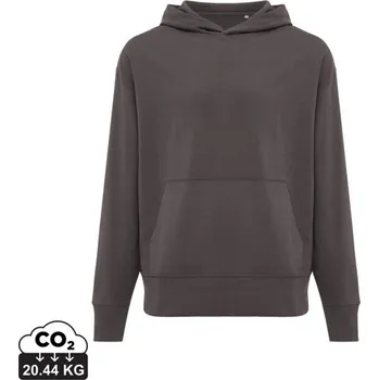 Pánská mikina Mikina s kapucí IQONIQ Yoho relaxed fit z recykl. bavlny - Antracitová / L