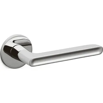 Dveřní kování OLIVARI Lucy nízká rozeta Chrom leštěný, Cylindrická vložka