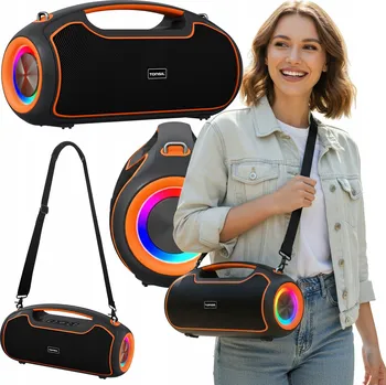 Bluetooth reproduktor Přenosný reproduktor Tonsil Beat černý 120 W