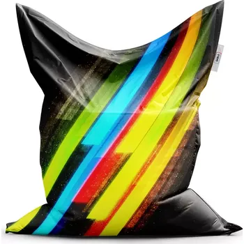 Sedací pytel Sablio Sedací vak Classic Pruhová abstrakce - 150x100 cm
