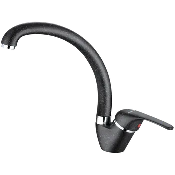 Vodovodní baterie Kuchinox Dřezová baterie Inga s otočným raménkem - BKN_767D, černá granit