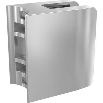 Zábradlí Držák skla AbP typ 10, 55x70 mm, nerez A2 Plochý sloupek, 12,76 mm