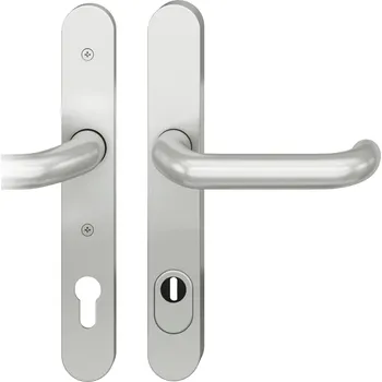 FSB 73 7331 030 bezpečnostní kování, úzké, klika/klika Eloxovaný hliník, 92 mm