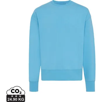 Pánská mikina Mikina IQONIQ Kruger relaxed fit z recykl. bavlny - Tranquil Blue / M