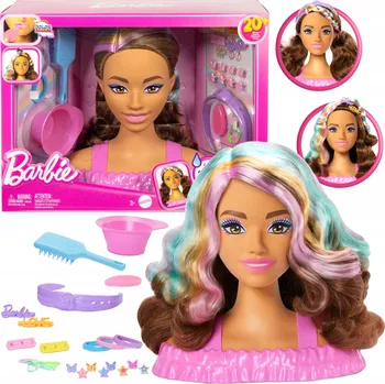 Hlava na česání a styling Barbie
