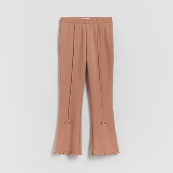 Dívčí kalhoty Reserved - GIRLS` TROUSERS - kávová - 969FF-84X - 969FF-84X-152