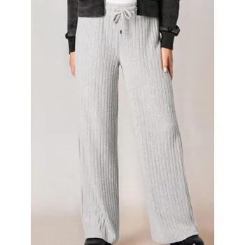 Dámské kalhoty Sinsay - Kalhoty wide leg - šedá - 474EY-09M - 474EY-09M-L