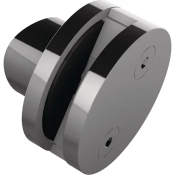 Zábradlí Držák skla naložený, středový, bez vrtání skla, nerez 12/12,76 mm, Kulatý průměr 42,4 mm