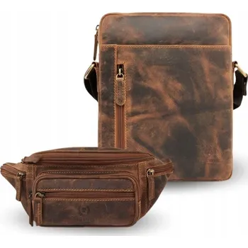 Paolo Peruzzi taška přes rameno hnědá