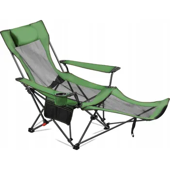 Zahradní nábytek Turistická židle s opěradlem Vevor YL-15005-3 zelená