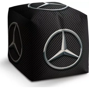 Taburet Sablio Taburet Cube Logo 4 Carbon: 40x40x40 cm