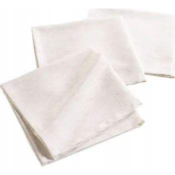 Prostěradlo BÉŽOVÉ UBROUSKY NA STŮL S IMITACÍ LNU 40 X 40 CM SADA 3 KS
