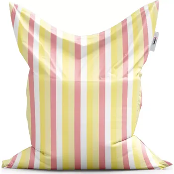 Sedací pytel Sablio Sedací vak Classic Žlutorůžové pruhy - 150x100 cm