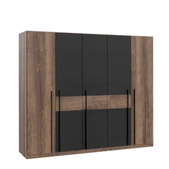 Šatní skříň Skříň 260 cm s osvětlením Bellevue - Forte 260.8x220 cm