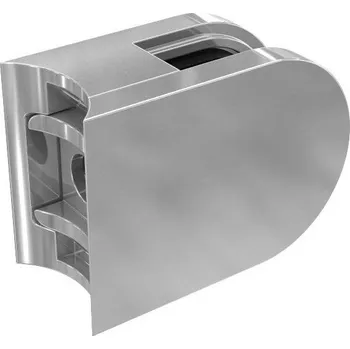 Zábradlí Držák skla AbP typ 2, 40x50 mm, nerez A2 8 mm, Plochý sloupek