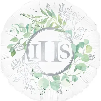 Balónek Fóliový balónek První Svaté Přijímání Eukalyptus IHS