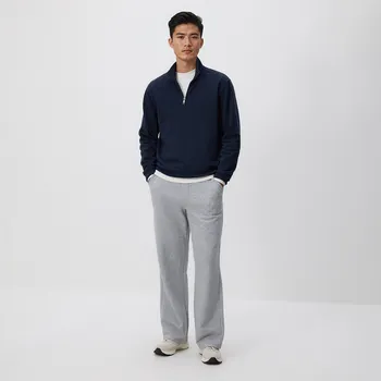 Pánské kalhoty Reserved - Tepláky s vysokým podílem bavlny - světle šedá - 181EF-09M - 181EF-09M-XL