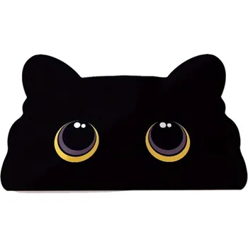 Koberec Protiskluzová předložka Černá kočka, 50x80, černá, koupelna, Mujkoberec Original - 1 rok na vrácení + DOPRAVA ZDARMA k Vám i zpět