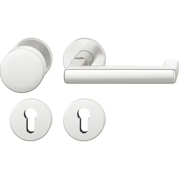 Dveřní kování Kování FSB 12 1232 ASL Eloxovaný hliník, klika / koule, Cylindrická vložka