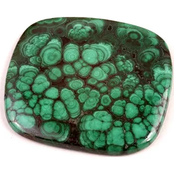 Přírodní kámen Kabošon Malachite č.7274 (41x38x5mm)