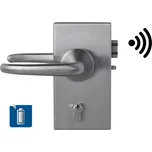 ÜLOCK-B glass- elektromechanický zámek na baterie pro skleněné dveře Pravé provedení, Ven z interiéru