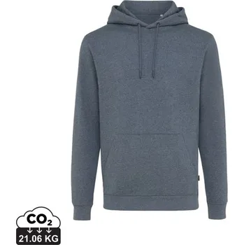 Pánská mikina Nebarvená mikina s kapucí IQONIQ Torres z recykl. bavlny - Heather Navy / XXL
