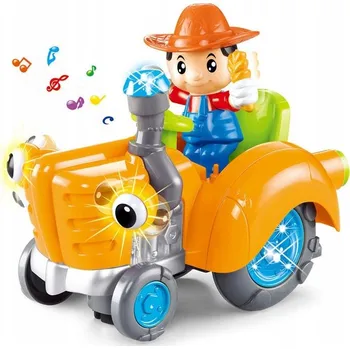 Hračka pro nejmenší FARMÁŘ V TRAKTORU SVĚTLO ZVUK HUDBA INTERAKTIVNÍ HRAČKA