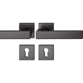 Dveřní kování Kování FSB 12 1183 ASL Černá, klika / klika, Cylindrická vložka