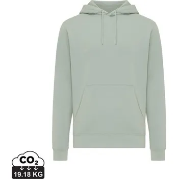 Pánská mikina Lehká mikina s kapucí IQONIQ Rila z recykl. bavlny - Iceberg Green / XL